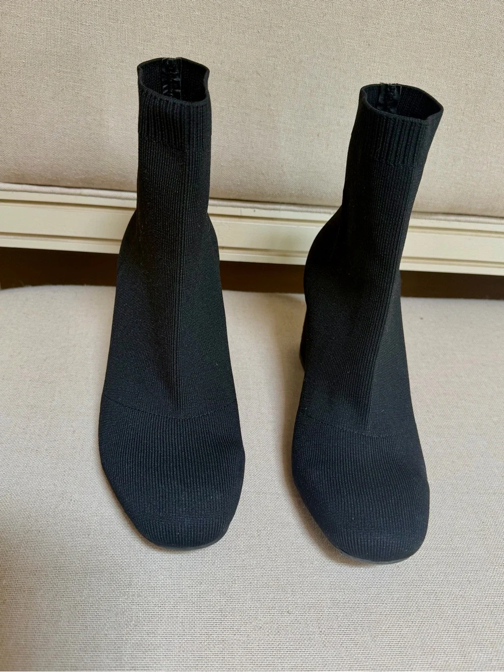 MIA Black Over-the-Knee Stretch Sock Boots